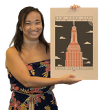 Empire State Building - 1931 Orange Digital Print