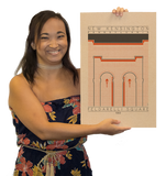 Feldarelli Square - 1989 Orange Digital Print