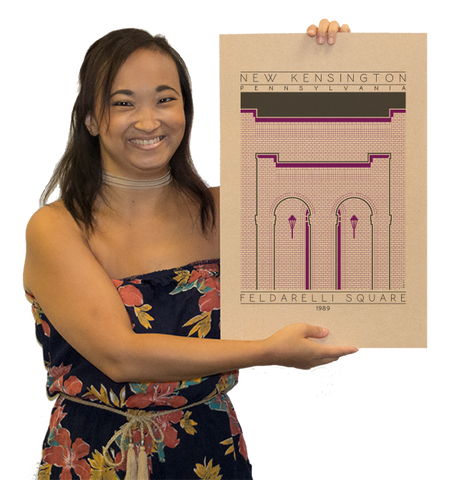 Feldarelli Square - 1989 Purple Digital Print