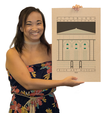 Frick Art Museum - 1969 Green Digital Print