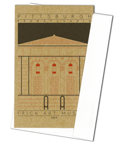 Frick Art Museum - 1969 Orange Miniature Digital Print