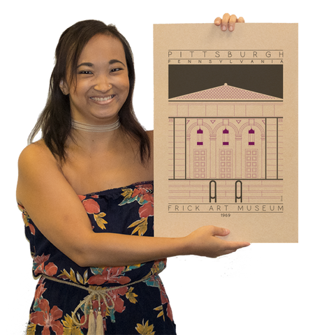 Frick Art Museum - 1969 Purple Digital Print