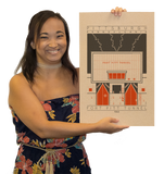 Fort Pitt Tunnel - 1960 Orange Digital Print