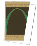 Gateway Arch - 1965 Green Miniature Digital Print