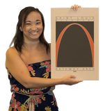 Gateway Arch - 1965 Orange Digital Print