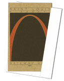 Gateway Arch - 1965 Orange Miniature Digital Print