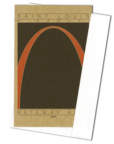 Gateway Arch - 1965 Orange Miniature Digital Print