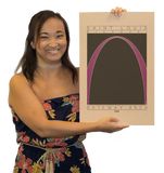 Gateway Arch - 1965 Purple Digital Print