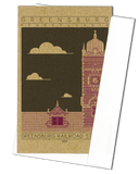 Greensburg Railroad Station - 1911 Purple Miniature Digital Print