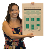 Glass City Bank - 1922 Green Digital Print