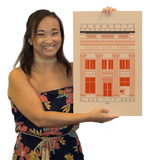 Glass City Bank - 1922 Orange Digital Print