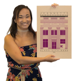 Glass City Bank - 1922 Purple Digital Print