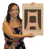 Golden Gate Bridge - 1937 Orange Digital Print