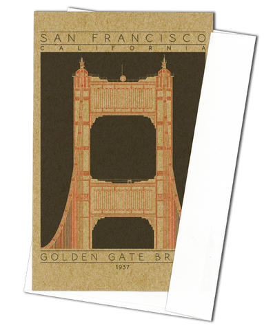Golden Gate Bridge - 1937 Orange Miniature Digital Print
