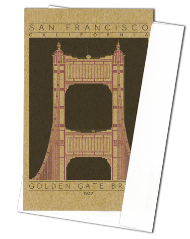 Golden Gate Bridge - 1937 Purple Miniature Digital Print