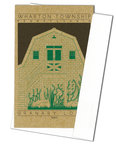 Granary Lodge - 1990 Green Miniature Digital Print