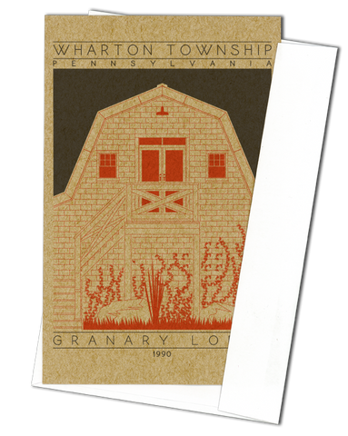 Granary Lodge - 1990 Orange Miniature Digital Print