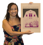 Granary Lodge - 1990 Purple Digital Print