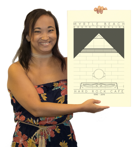 Hard Rock Cafe - 1995 - 2016 Black Digital Print