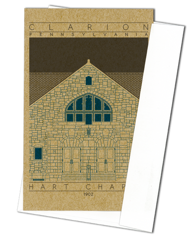 Hart Chapel - 1902 Blue Miniature Digital Print
