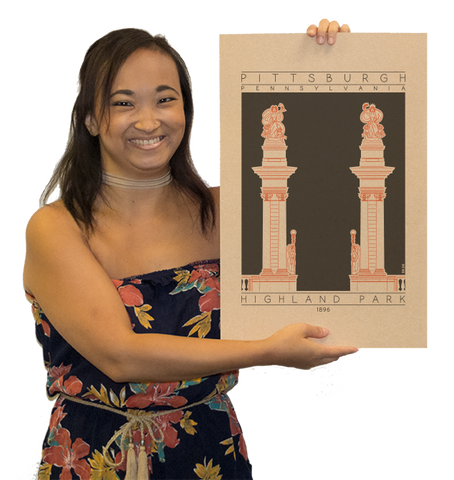 Highland Park - 1896 Orange Digital Print