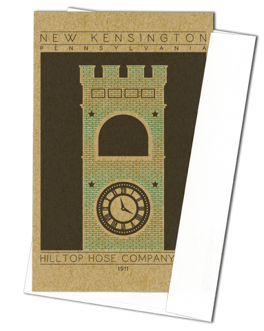 Hilltop Hose Company No. 3 - 1911 Green Miniature Digital Print