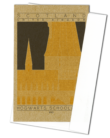 Hogwarts School of Witchcraft and Wizardry - Hufflepuff Gold Miniature Digital Print