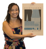 Hogwarts School of Witchcraft and Wizardry - Ravenclaw Blue Digital Print