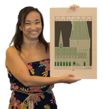 Hogwarts School of Witchcraft and Wizardry - Slytherin Green Digital Print