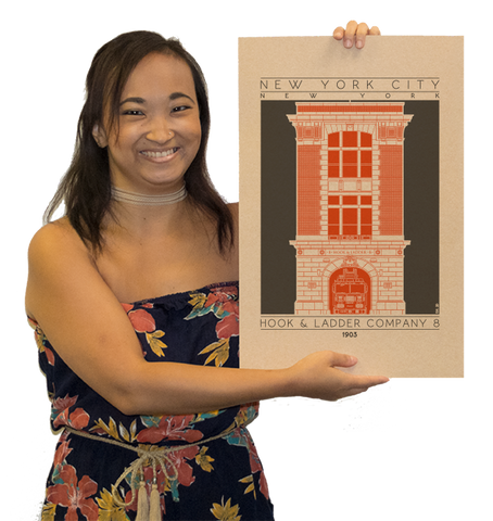 Hook & Ladder Company 8 - 1903 Orange Digital Print