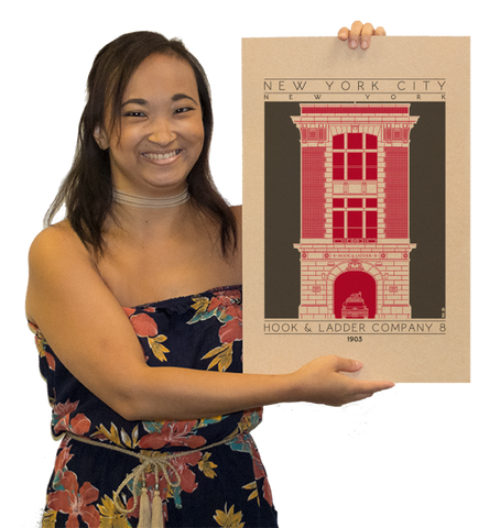 Hook & Ladder Company 8 - 1903 Red Digital Print