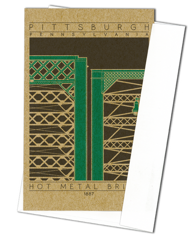 Hot Metal Bridge - 1887 Green Miniature Digital Print