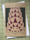 Chrysler Building - 1930 Purple Miniature Digital Print