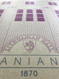 Lithuanian Hall - 1870 Purple Digital Print