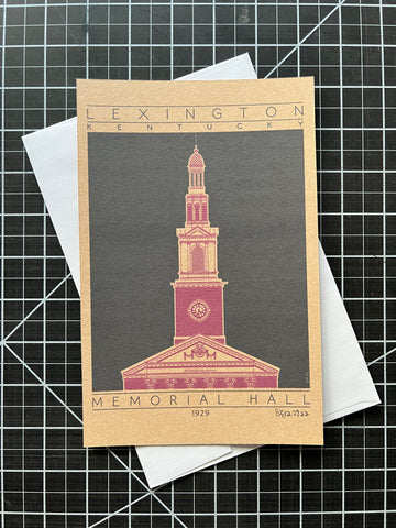 Memorial Hall - 1929 Purple Miniature Digital Print