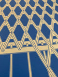 United Steelworkers Building - 1963 Blue Screenprint