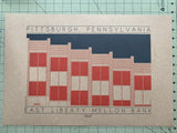 East Liberty Mellon Bank - 1969 Orange Digital Print