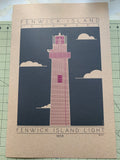 Fenwick Island Light - 1858 Purple Digital Print
