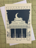 Luna Park - 1905 - 1909 Black Miniature Digital Print