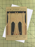 Brooklyn Bridge - 1883 Orange Miniature Digital Print