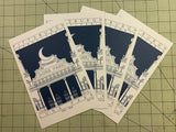 Luna Park - 1905 - 1909 Black Miniature Digital Print