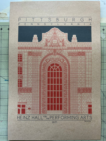 Heinz Hall for the Performing Arts - 1971 Orange Digital Print