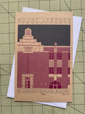 Mount Lebanon Municipal Building - 1930 Purple Miniature Digital Print