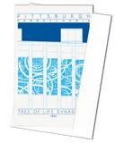 Tree of Life Synagogue - 1953 Blue Miniature Digital Print