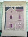 Andrew Bayne Memorial Library - 1875 Purple Digital Print