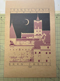 Bran Castle - 1388 Purple Digital Print