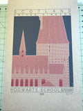 Hogwarts School of Witchcraft and Wizardry - Gryffindor Red Digital Print