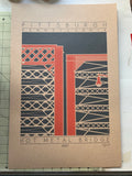 Hot Metal Bridge - 1887 Orange Digital Print