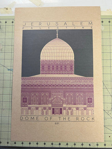 Dome of the Rock - 691 Purple Digital Print