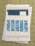 Tree of Life Synagogue - 1953 Blue Miniature Digital Print